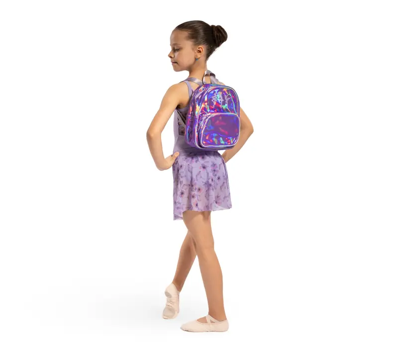 Bloch Ballerina Backpack, szivárványos lány hátizsák - Irizáló lila