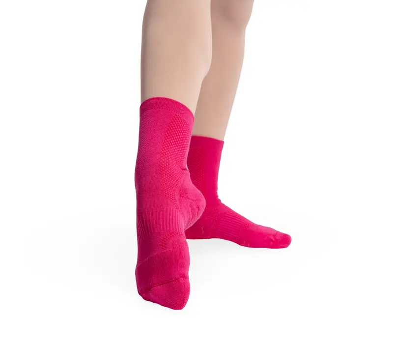 Bloch Blochsox, tánczokni gyerekeknek - Dögös rózsaszín / Hot pink