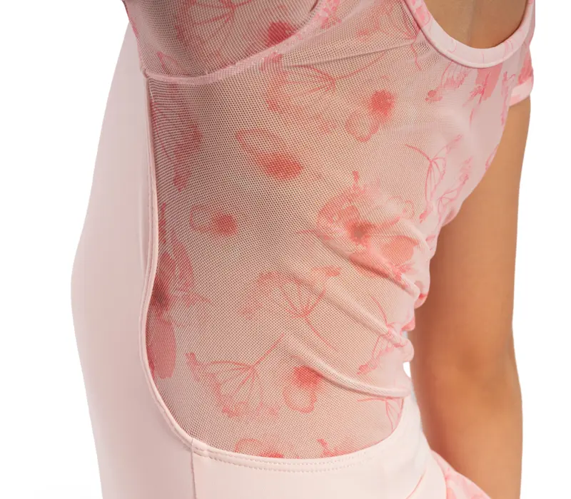 Bloch Remi Floral, dressz lányoknak - Bonbonrózsaszín Bloch