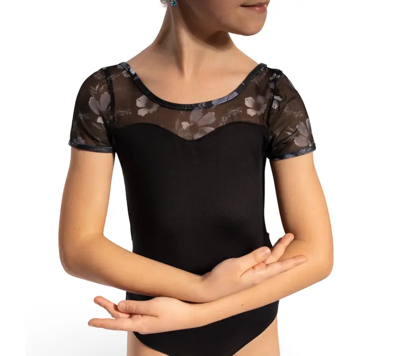 Bloch Remi Floral, dressz lányoknak - Fekete