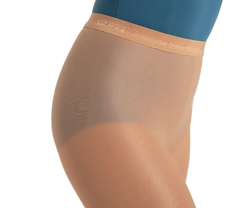 Capezio ultra shimmery, csillogó harisnyanadrág lányoknak - Világos pirítósbarna Capezio