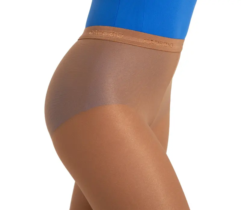 Capezio ultra shimmery, csillogó harisnyanadrág lányoknak - Pirítósbarna Capezio