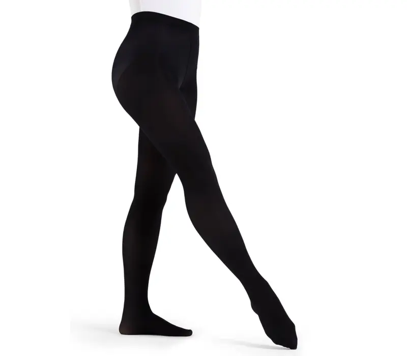 Capezio ultra soft tight self knit, teljes lábú női harisnyanadrág - Fekete