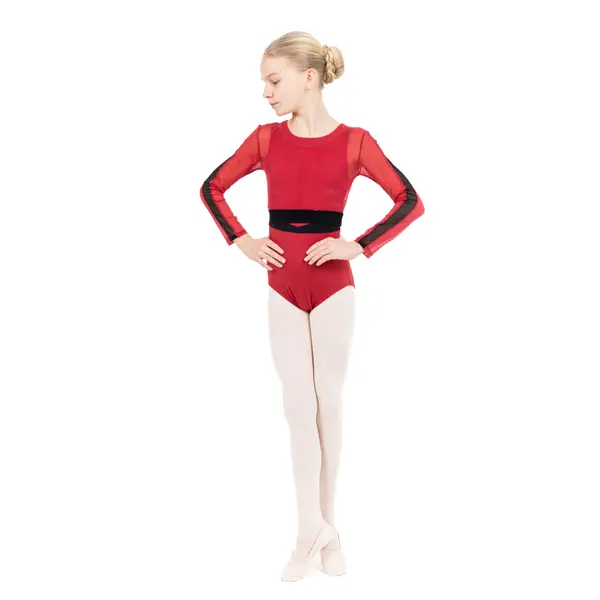 Capezio C'est La Vie Joyeux mesh cover up lányos top