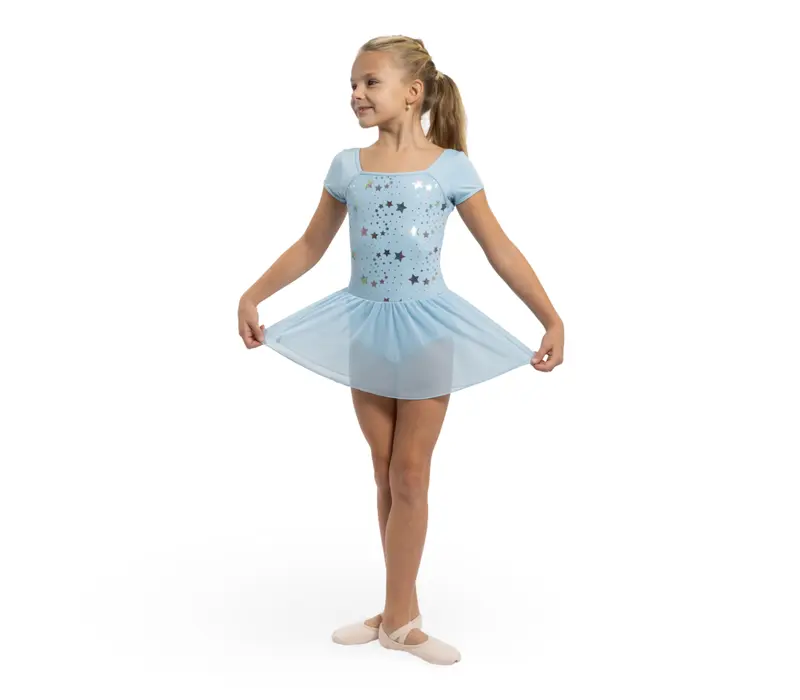 Capezio Star Struck, dressz szoknyával - Világoskék Capezio