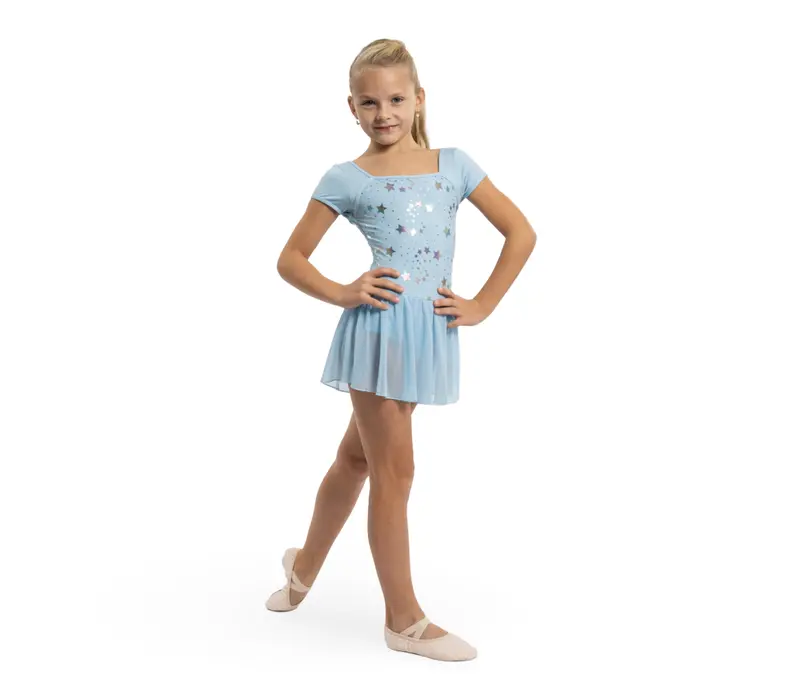 Capezio Star Struck, dressz szoknyával - Világoskék Capezio