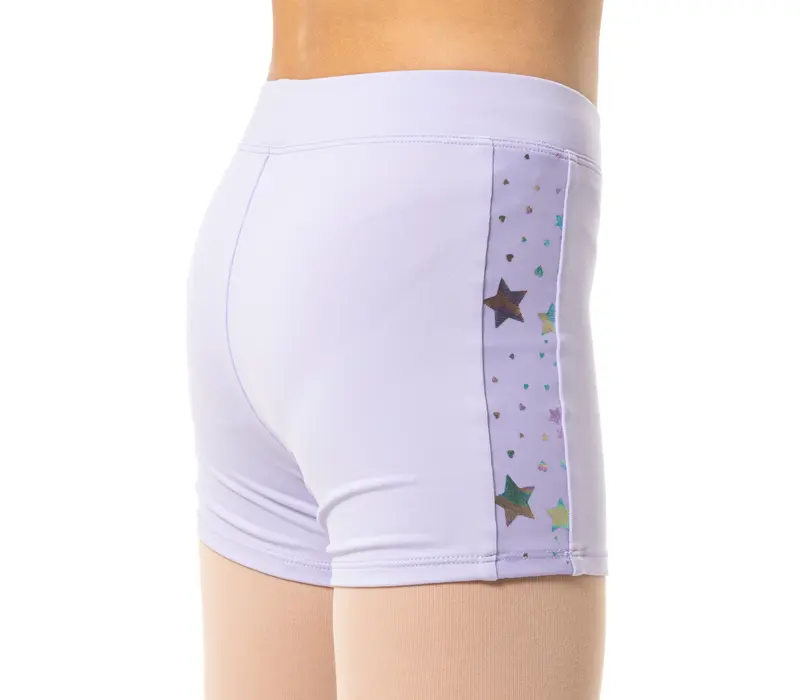 Capezio Foldover Boyshort, short gyerekeknek - Levendulalila