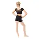 Capezio Foldover Boyshort, short gyerekeknek - Fekete