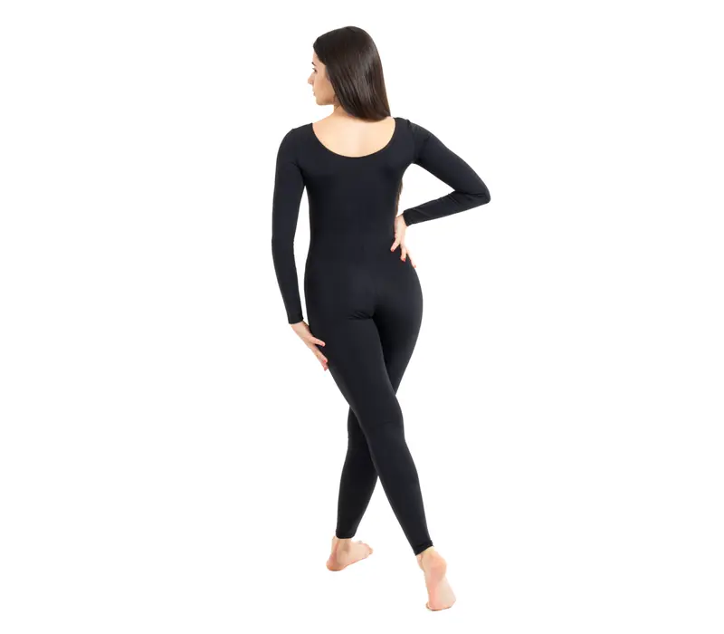 Capezio hosszú ujjú unitard táncosoknak - Fekete