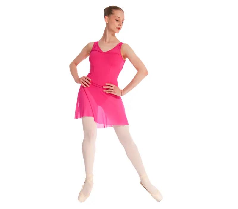 Bloch Ava, vastag pántos dressz - Fuchsia