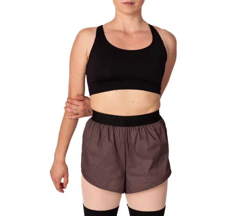 Bloch Leos velvet női crop top - Fekete